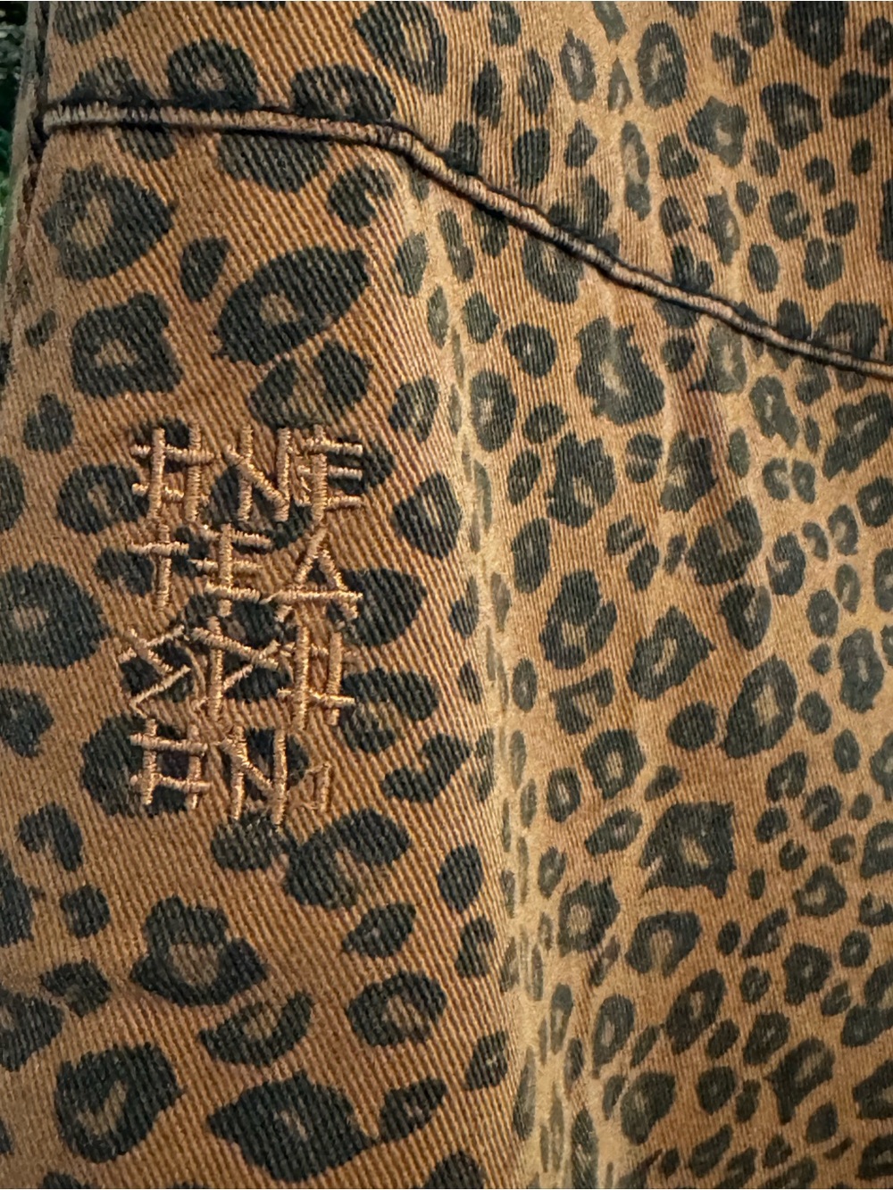 Free People One Teaspoon Cheetah Sinner barrel jeans - Tobacco - Picture 5 of 9